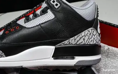 Hyperoad 2024 OG “Black Jordan 3 Cement” Air 0605